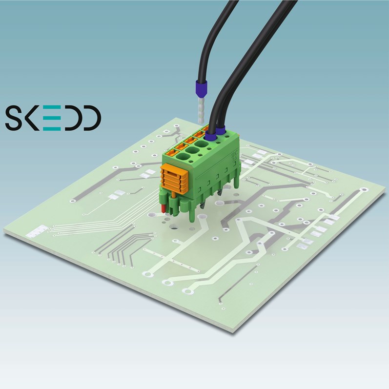 PCB Connectors Plug in Any Position, No Tools Required